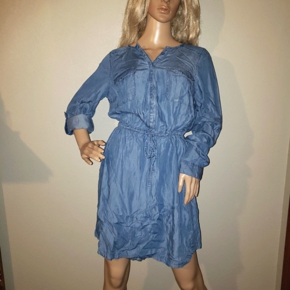 Sears Dresses & Skirts - 🎉Denim Long Sleeve Dress | Sz L